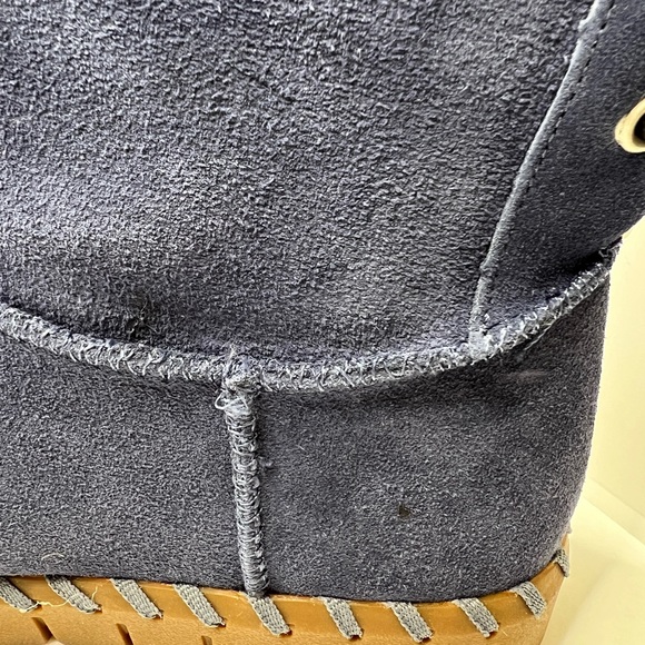 New MUK LUKS Water Repellent Suede Boots Twilight Blue Women's Size 6 NWT - Picture 8 of 8